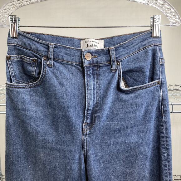 Reformation Jeans Women's High And Skinny Havana Wash Blue Jeans Size 28 Classic - Picture 8 of 13